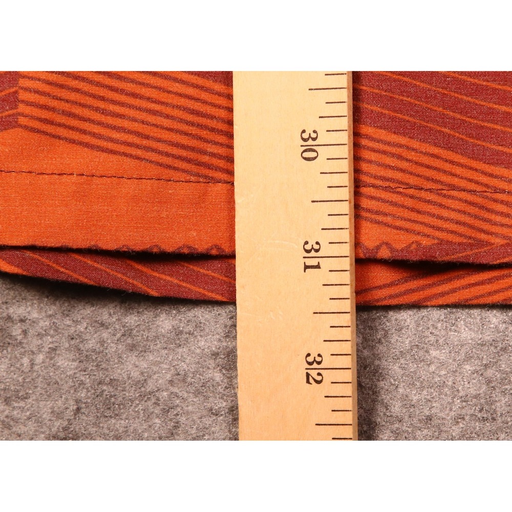 He'olu Lifestyle Collections Mens 3XL Orange Geometric Tribal Button Down Shirt - Picture 6 of 7